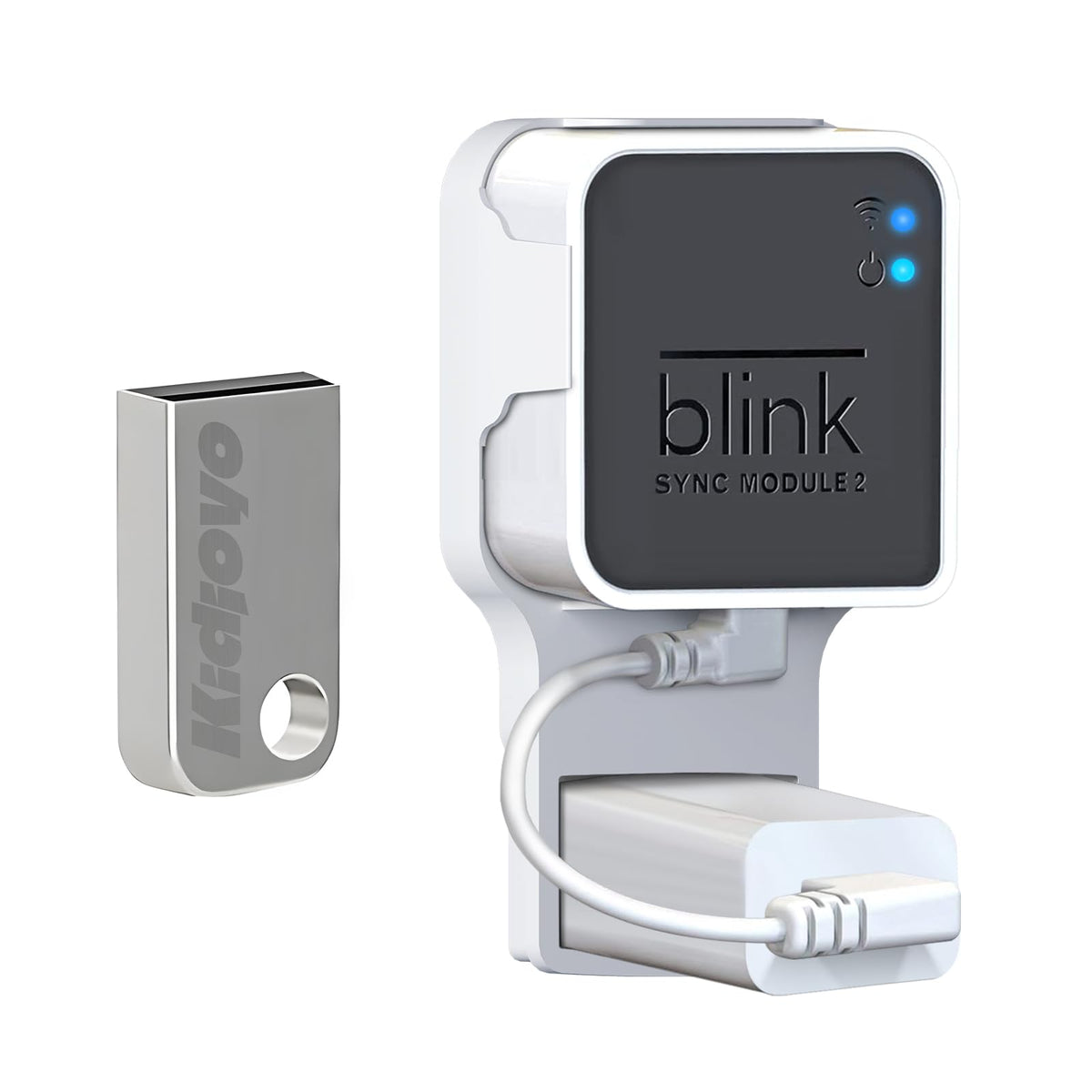 256GB USB Flash Drive & Wall Mount with Short Cable V327395