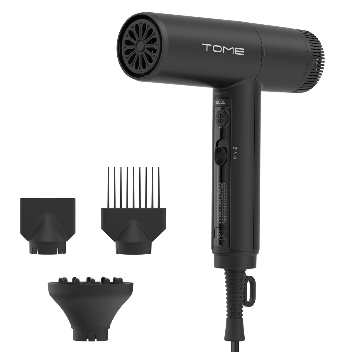 1875W Ionic Hair Dryer with 3 Attachments T735