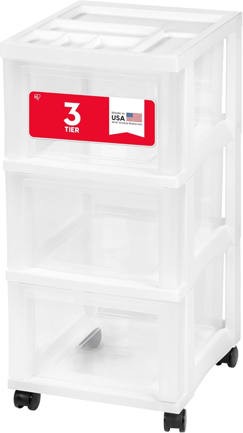 3 Drawer Rolling Storage Cart Q937559