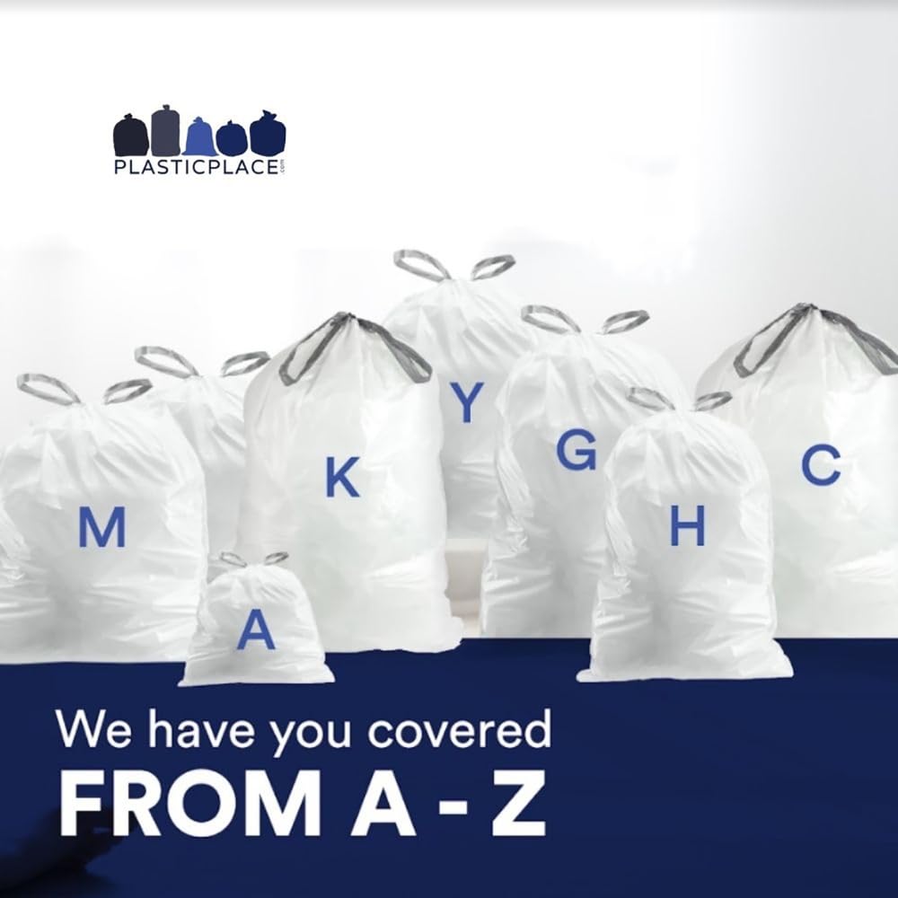 12 Gallon Drawstring White Trash Bags 200 Count R95088