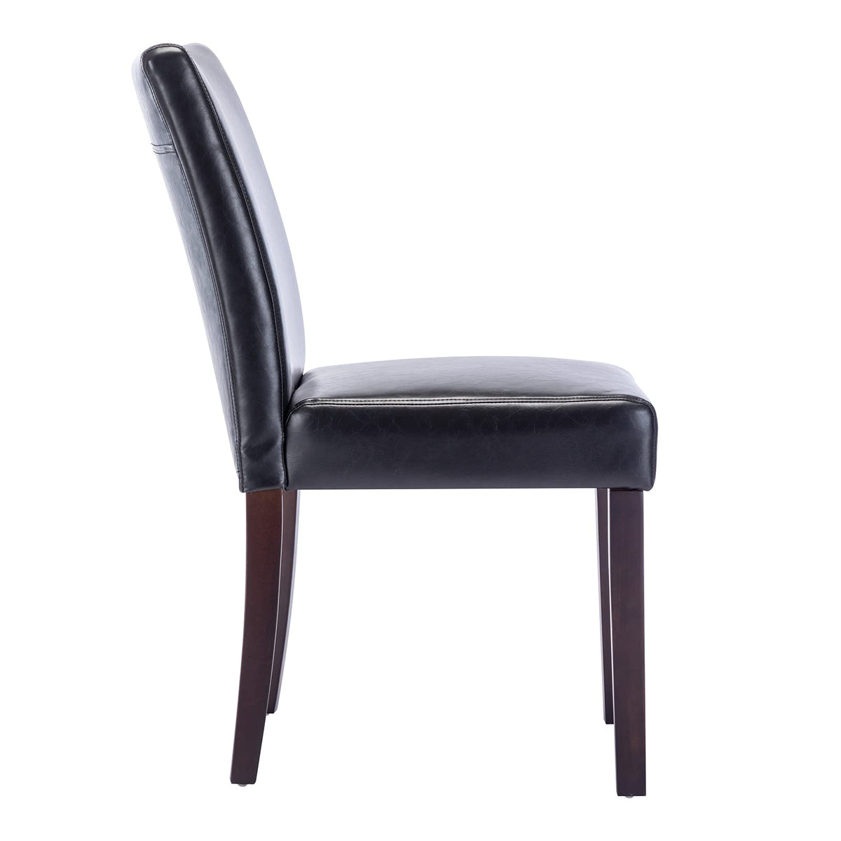 Black Faux Leather Upholstered Dining Chairs Set of 4 O660409
