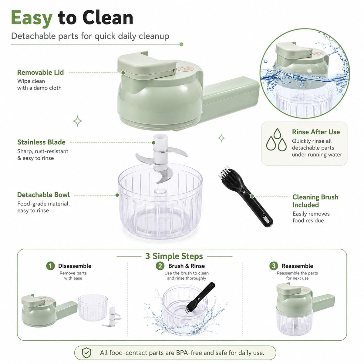 Handheld Electric Vegetable Cutter Set E741436