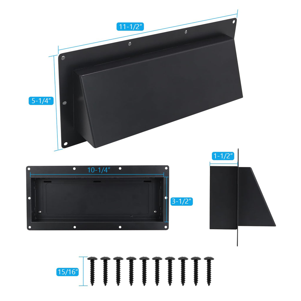 Metal RV Range Hood Vent Cover Replacement (10-1/4") D5153
