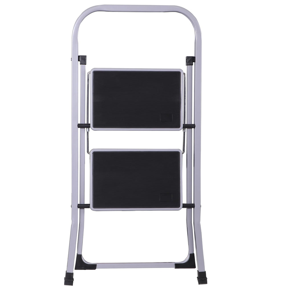2 Step Folding Steel Step Stool with Handgrip S7936
