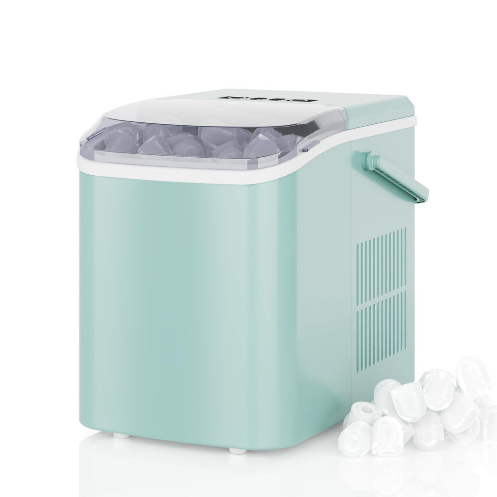 Green Portable Countertop Ice Maker Y34581