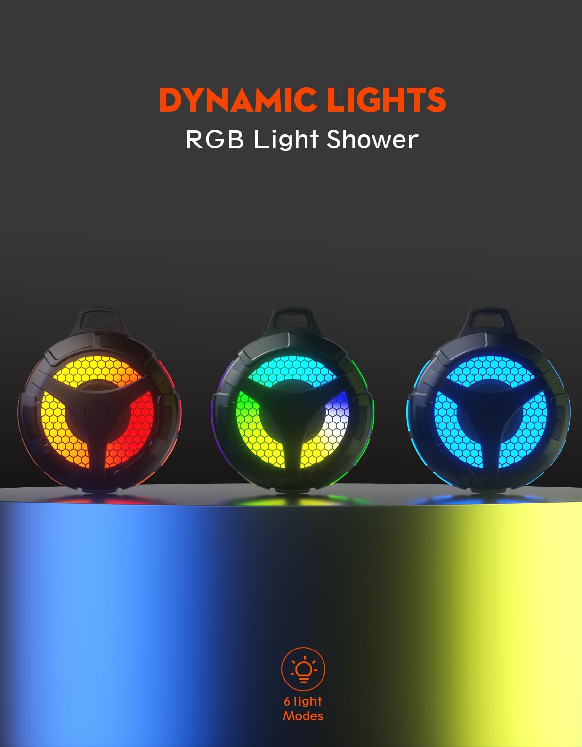 Waterproof Bluetooth Shower Speaker with Suction Cup N151417