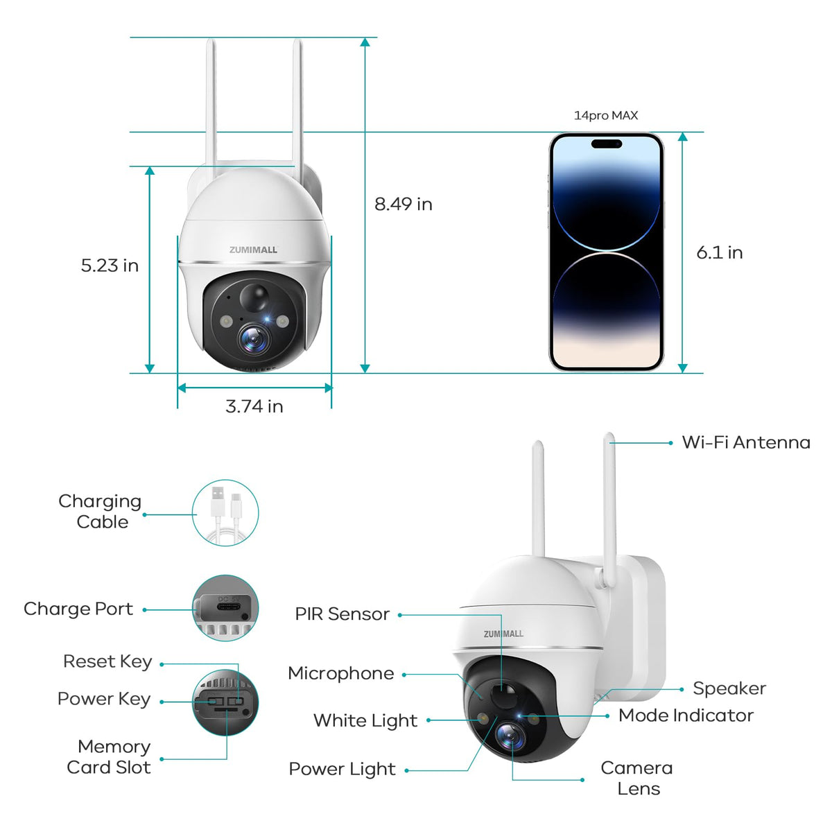 2K Solar Security Cameras Wireless Outdoor 4-Pack X424