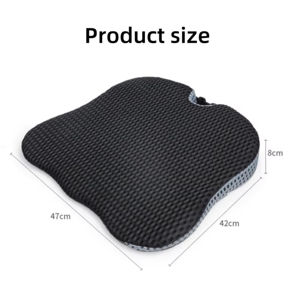 Black Memory Foam Car Seat Booster Cushion I954