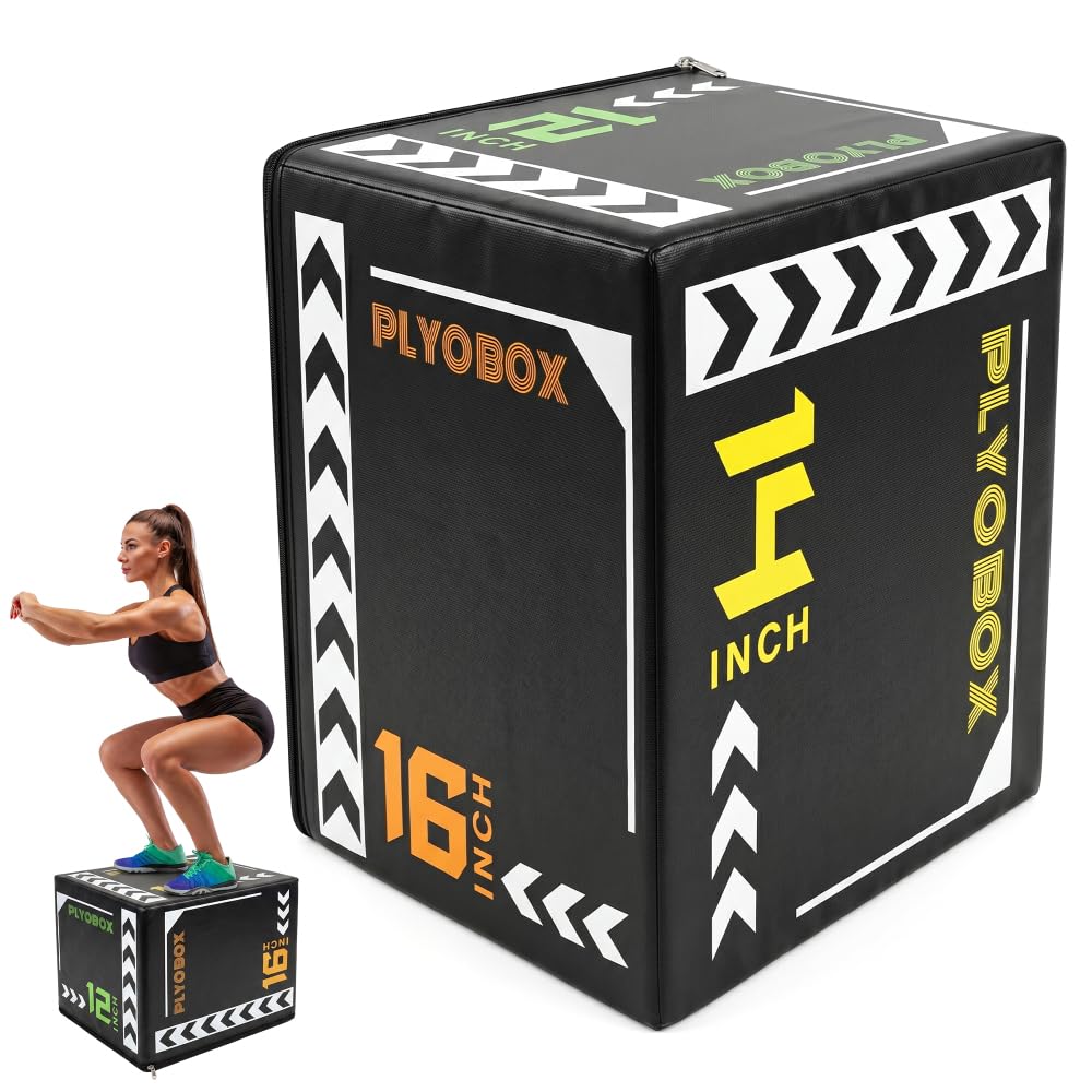 12/14/16 Inch 3-in-1 Plyometric Jump Box W687
