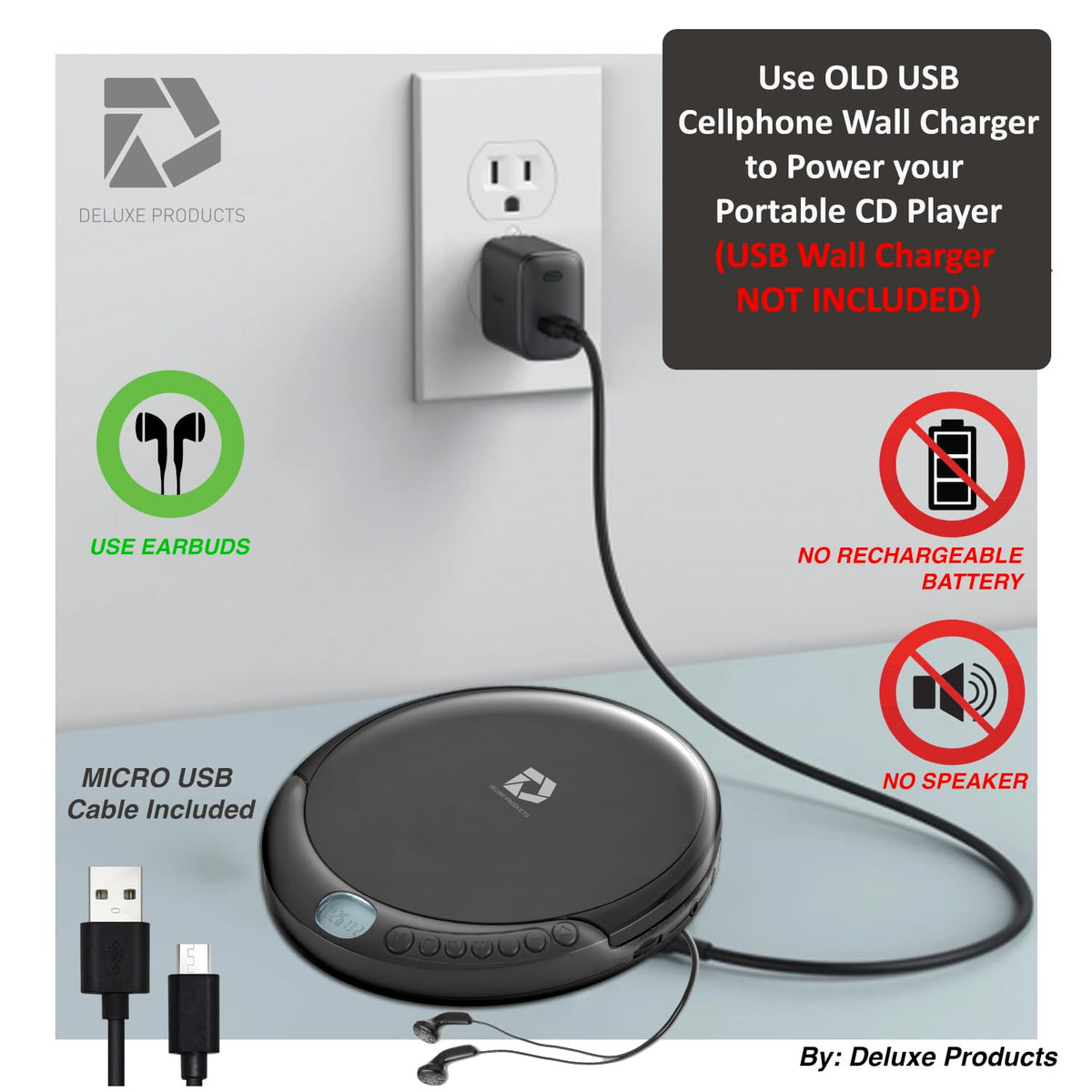 Portable CD Player with 60 Second Anti Skip Q609735