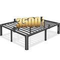 Queen Bed Frame with Headboard Hole and Steel Slats Support U20708