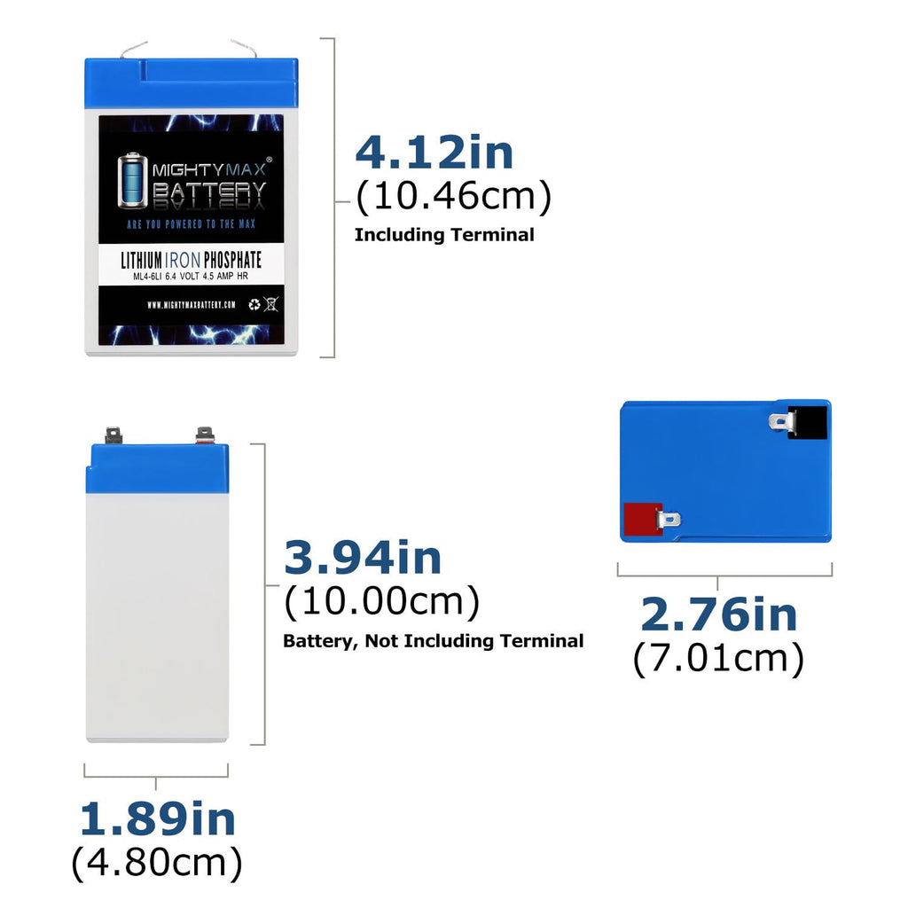 6V 4.5AH Lithium Replacement Battery R3126