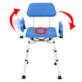 Swivel Shower Chair with Padded Seat, Back & Arms O96142