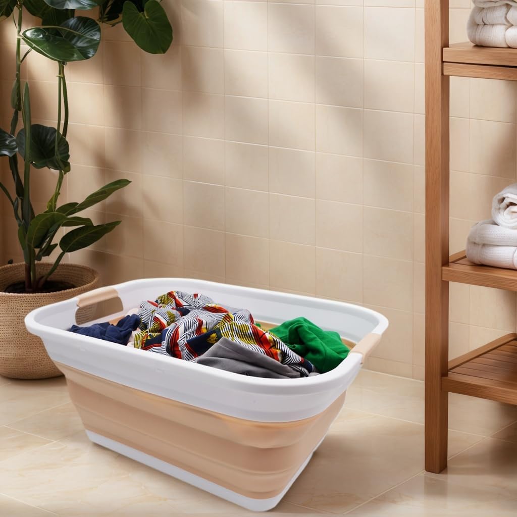 Collapsible Plastic Laundry Basket E284