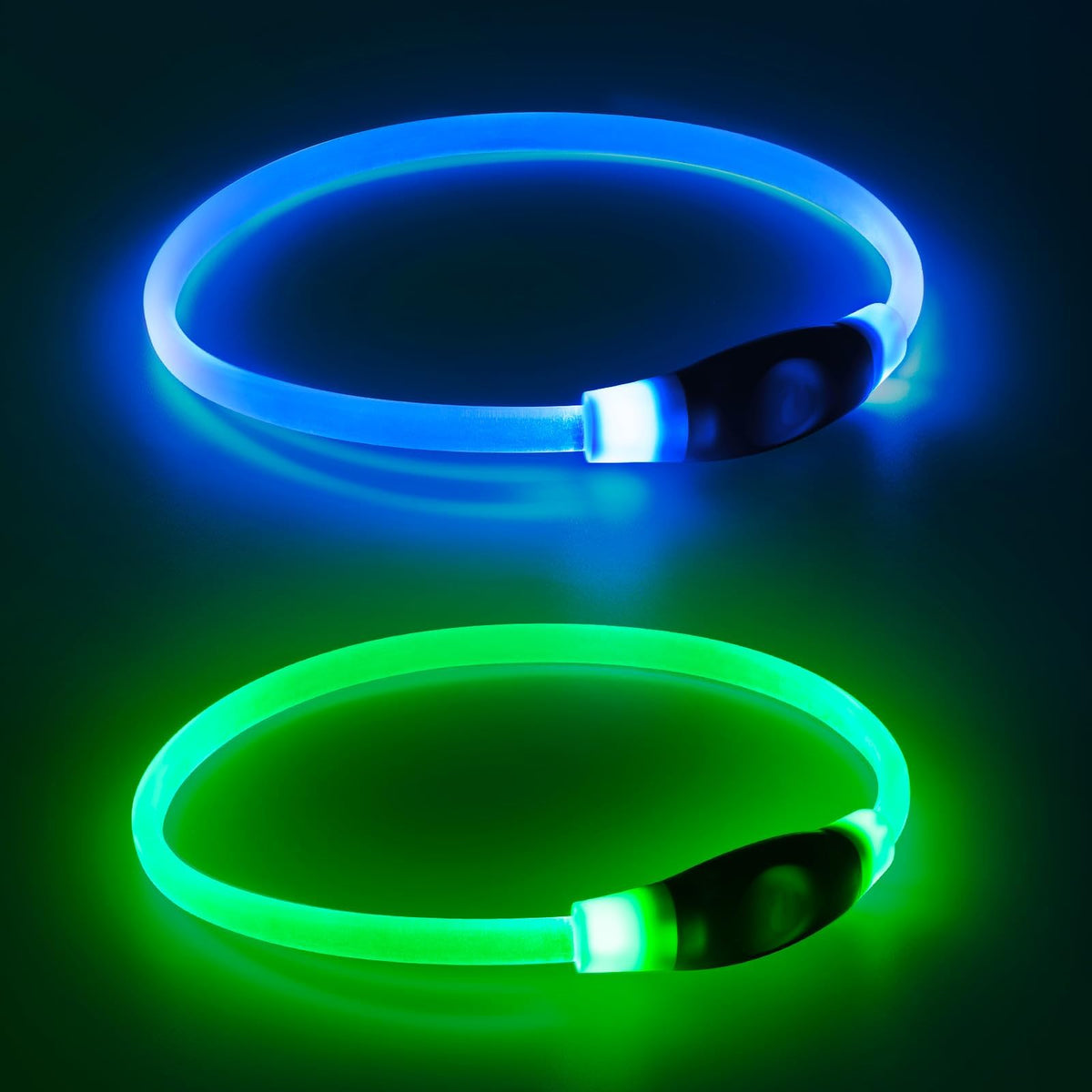 2 Packs Light Up Dog Collar A45386