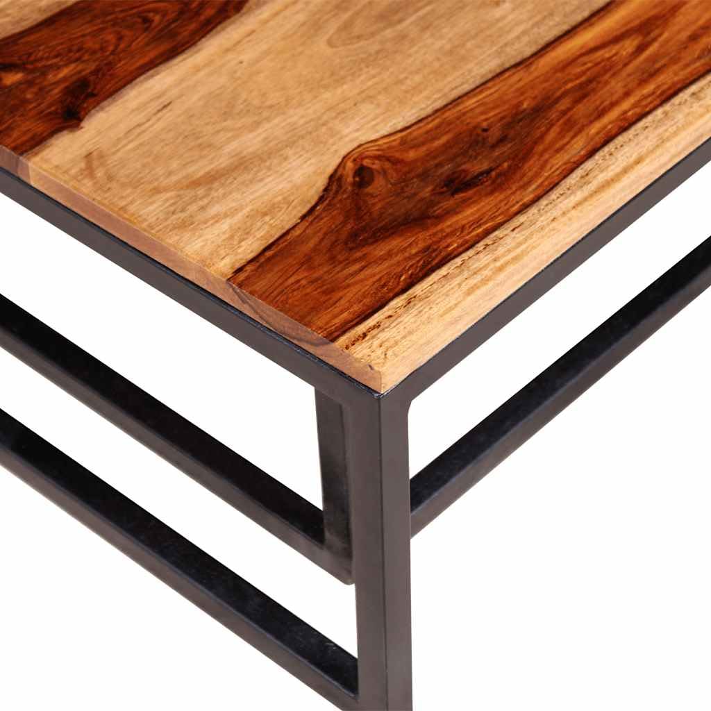 Brown Solid Sheesham Wood Nesting Table Set of 2 K510238