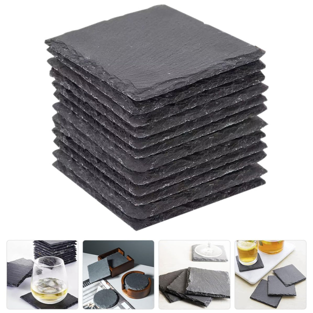 Natural Stone Coasters Set 12pcs D998