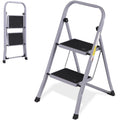 2 Step Folding Steel Step Stool with Handgrip S7936