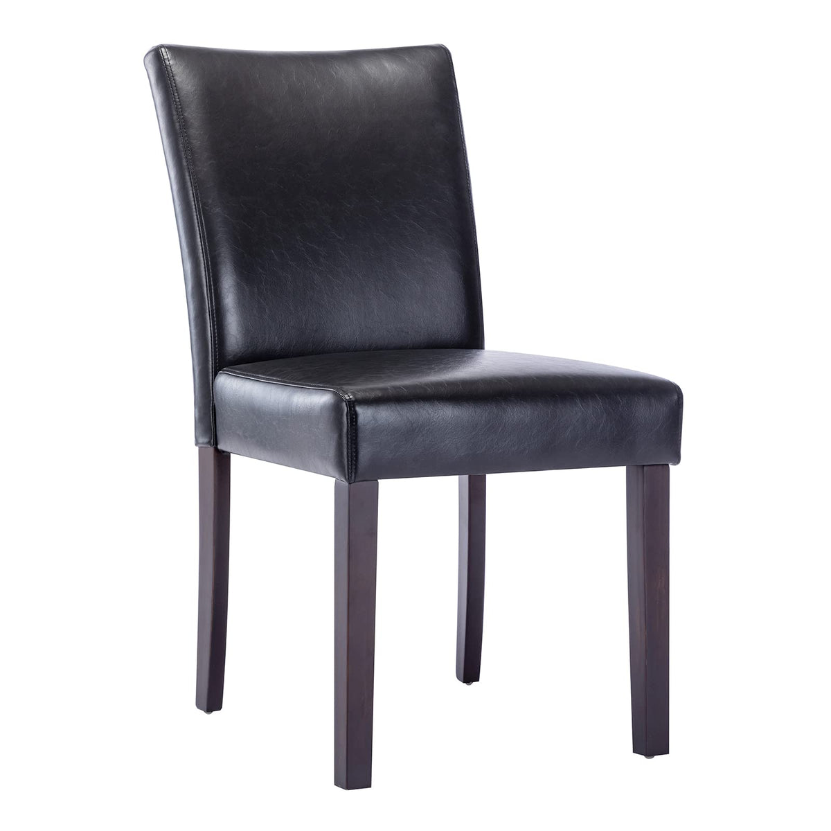 Black Faux Leather Upholstered Dining Chairs Set of 4 O660409