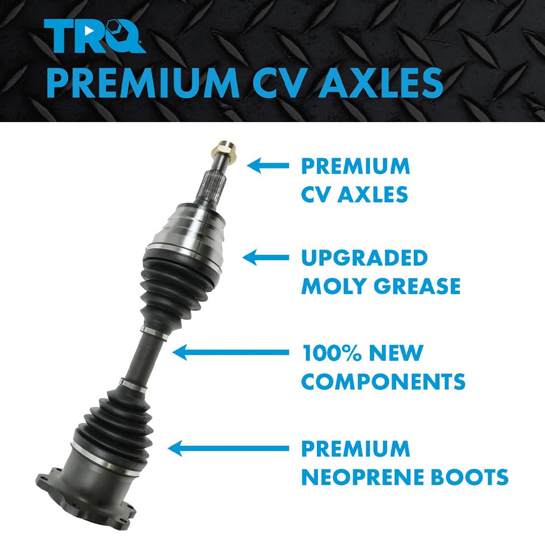 Front 2 Piece CV Axle Shaft Assembly Set Z5200