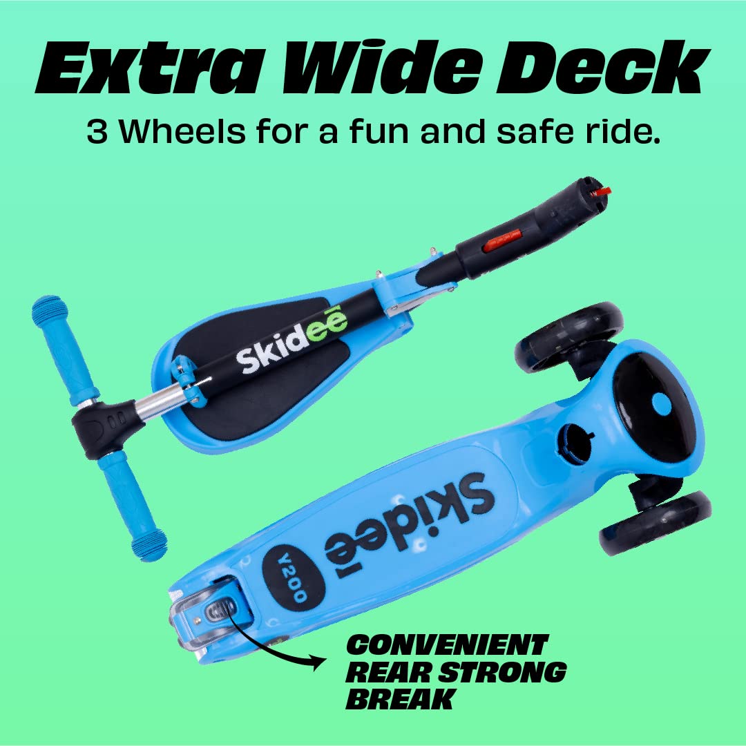 Foldable 3 Wheel Kick Scooter with Removable Seat V106612