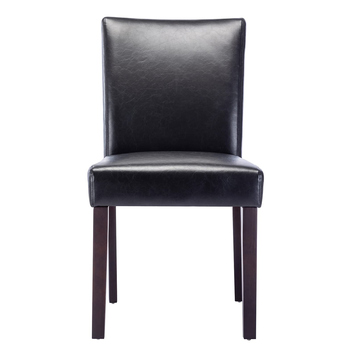 Black Faux Leather Upholstered Dining Chairs Set of 4 O660409