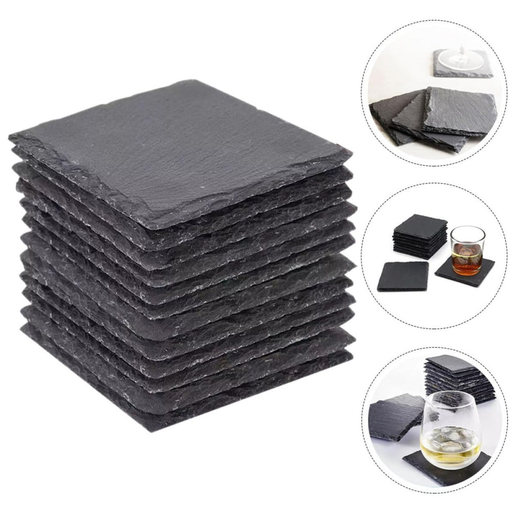 Natural Stone Coasters Set 12pcs D998
