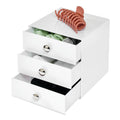 3-Drawer Plastic Vanity Organizer Set White B29488