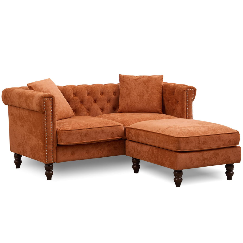 62" Velvet Sofa D357433