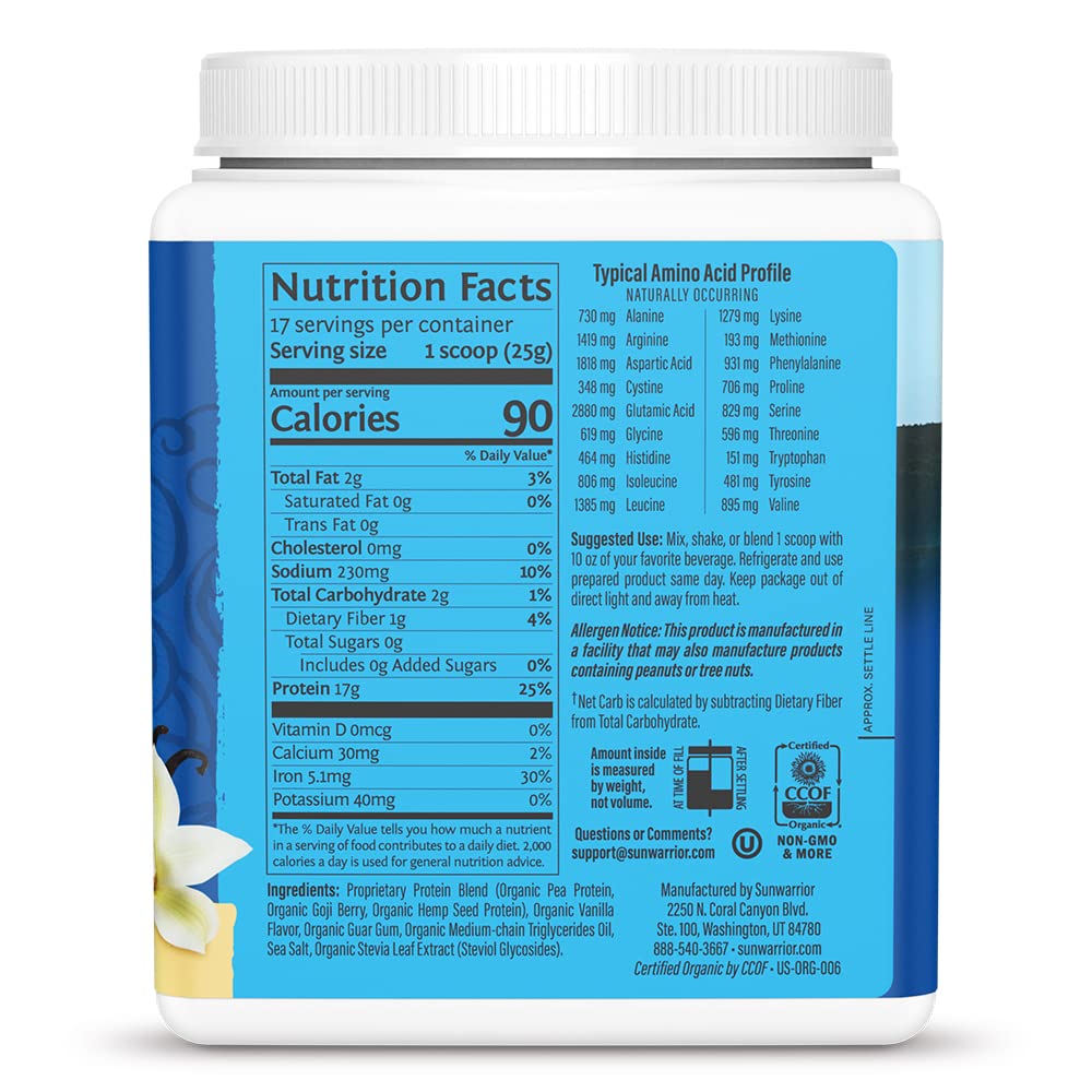 Vanilla Plant Based Protein Powder with BCAA Y804
