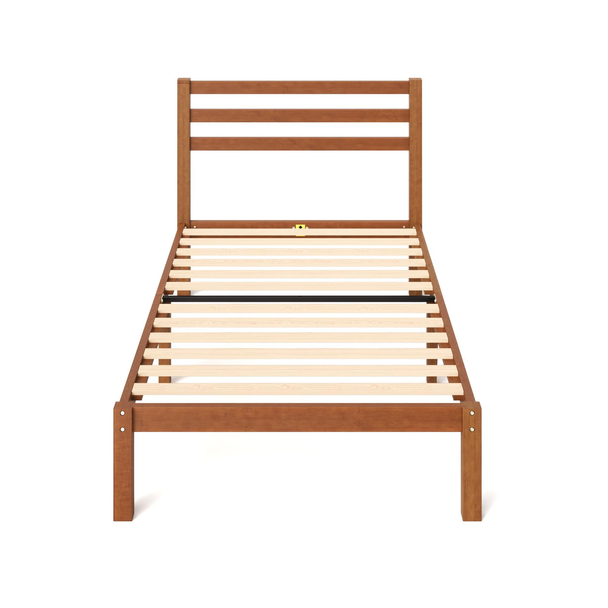 Twin Bamboo Platform Bed Frame with Headboard L178986