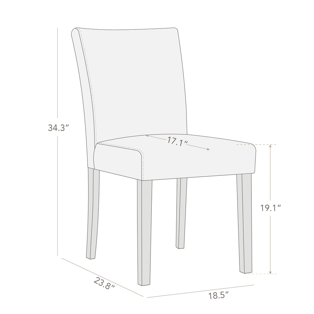 Black Faux Leather Upholstered Dining Chairs Set of 4 O660409