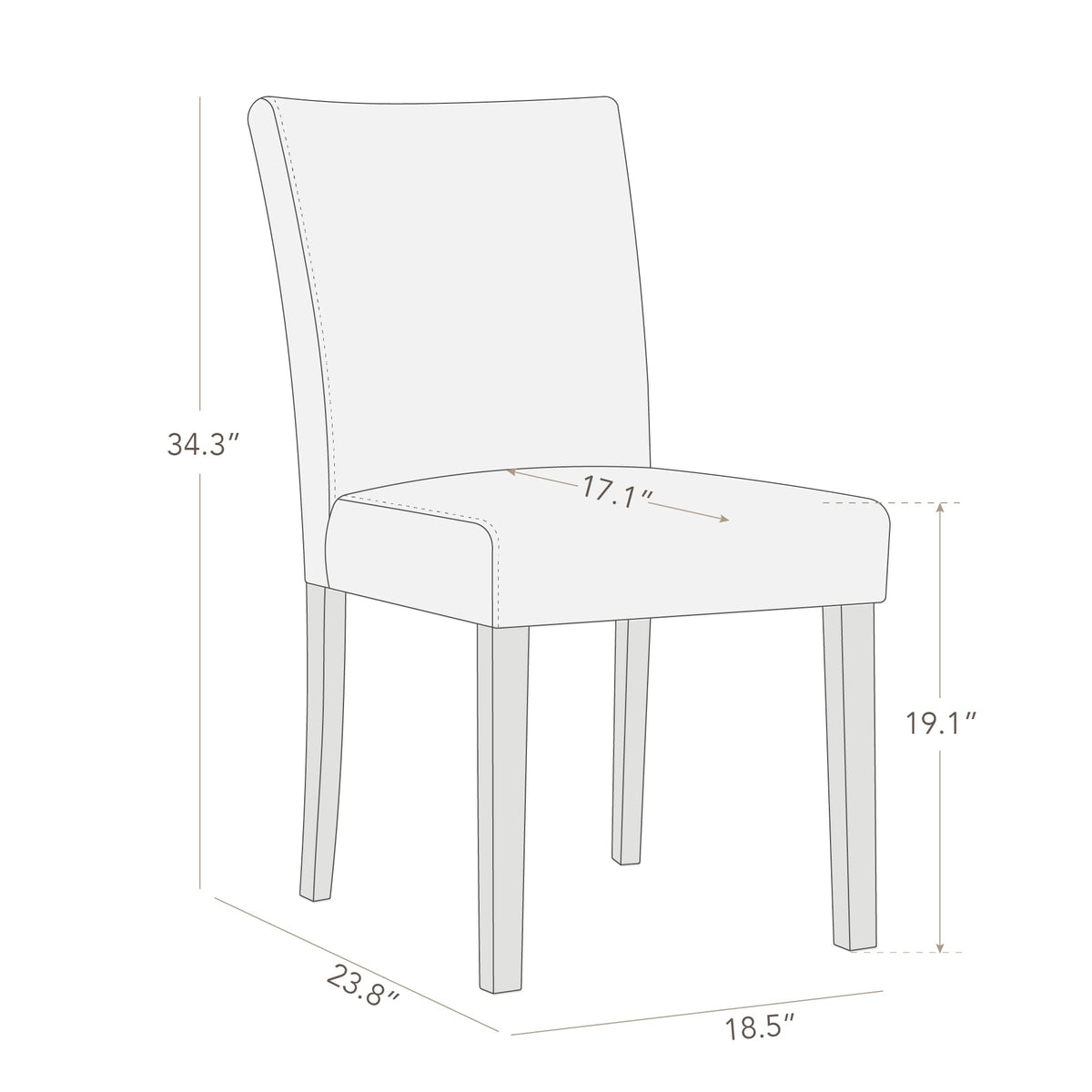 Black Faux Leather Upholstered Dining Chairs Set of 4 O660409