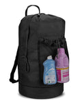 Black 115L Laundry Bag with Shoulder Straps G459385