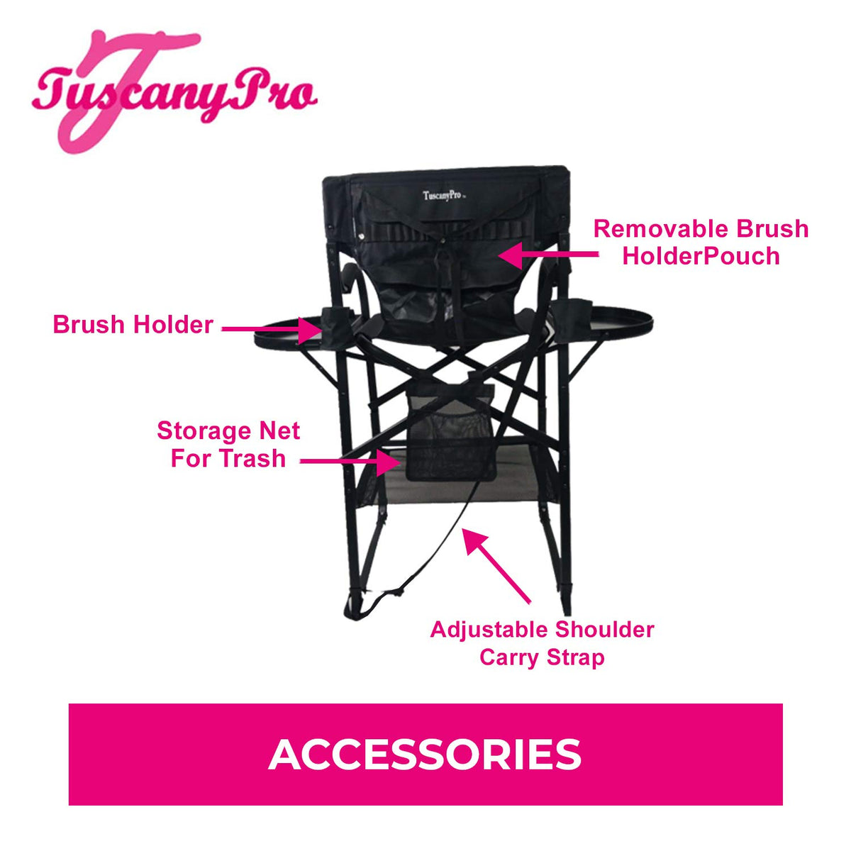 Heavy Duty Director Chair with Adjustable Seat Height G1533