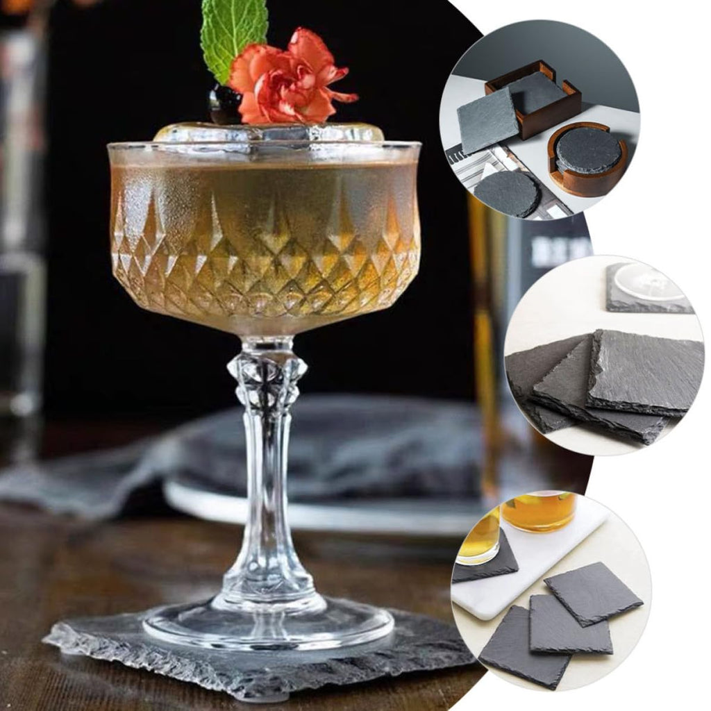 Natural Stone Coasters Set 12pcs D998