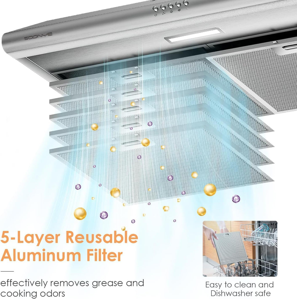 30 inch Stainless Steel Under Cabinet Range Hood X58067