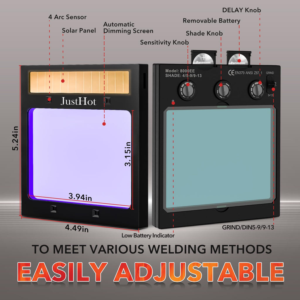 Auto Darkening Welding Helmet with Light X791