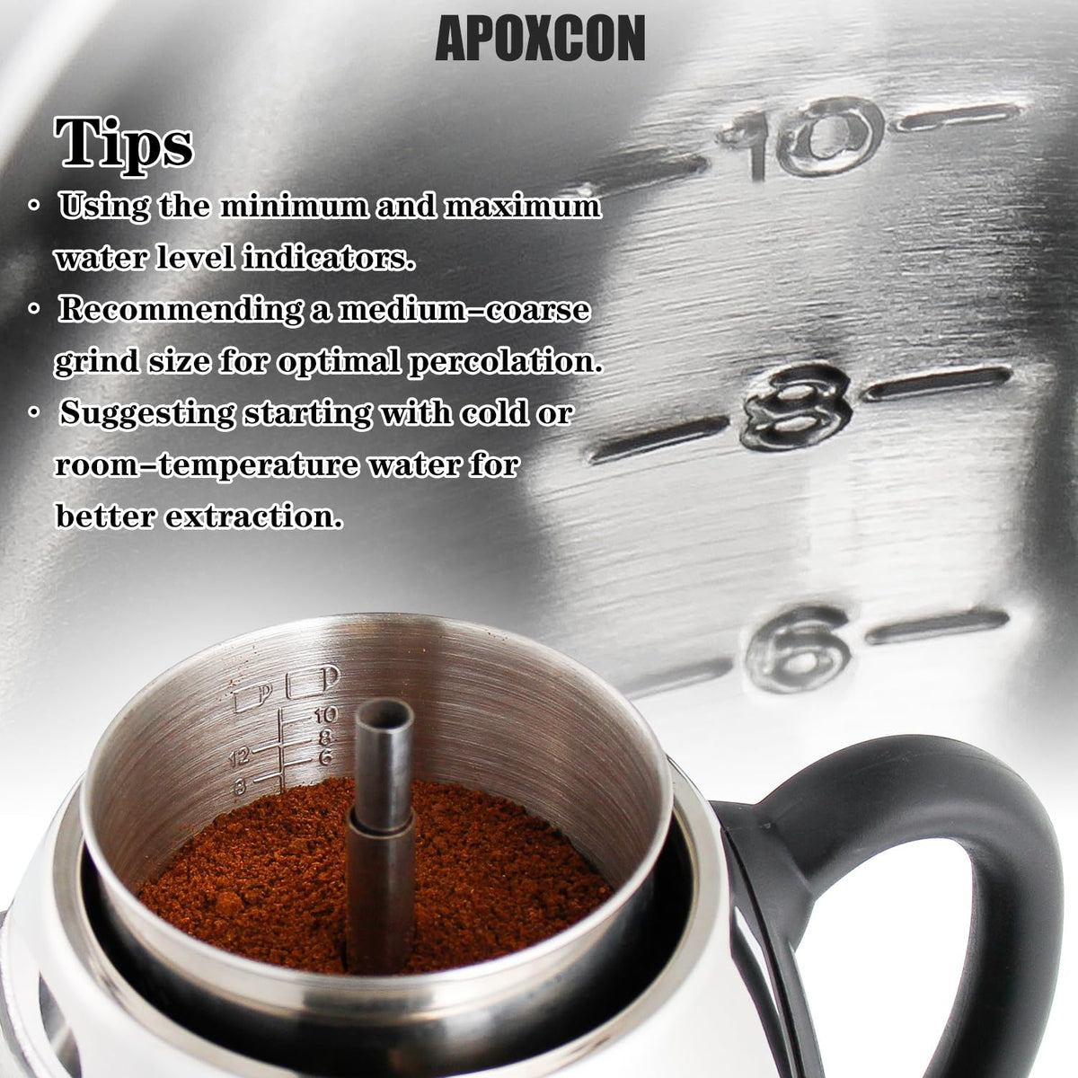 Electric Stainless Steel Coffee Percolator 10 Cup R514027