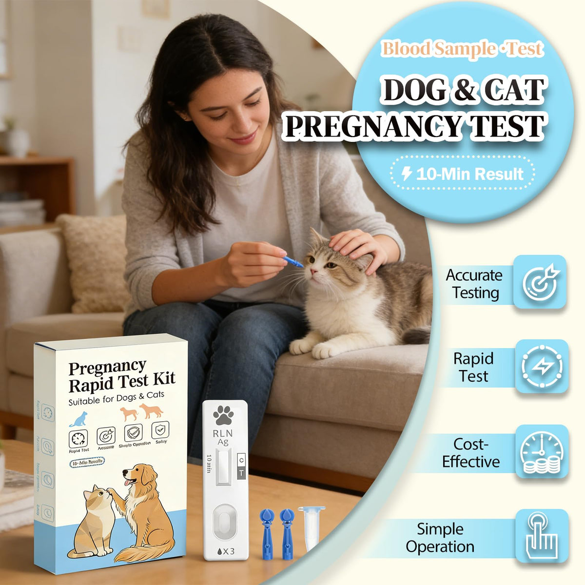 Dog & Cat Pregnancy Test Kit D7593
