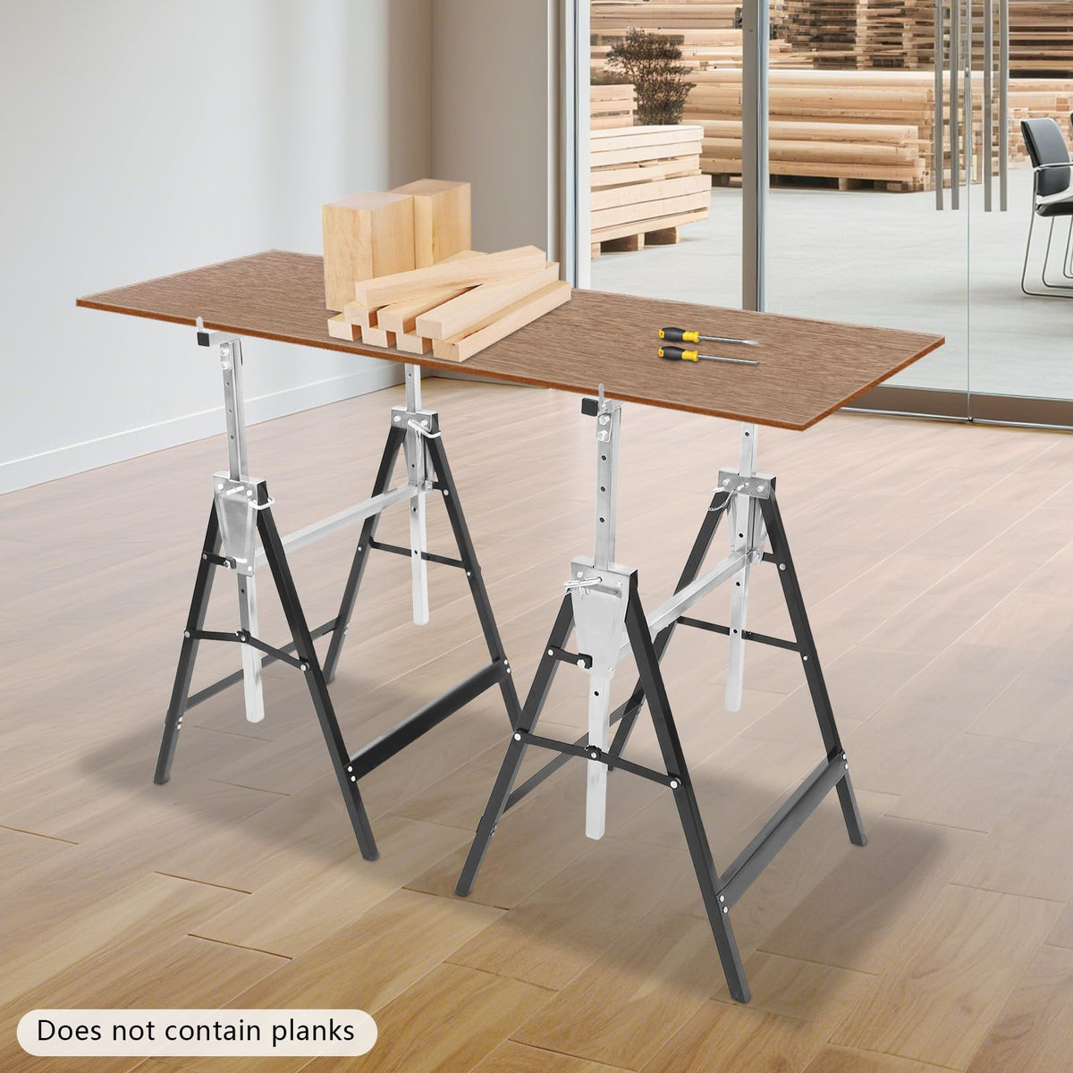 Heavy Duty 2-Pack Folding Sawhorse N3381