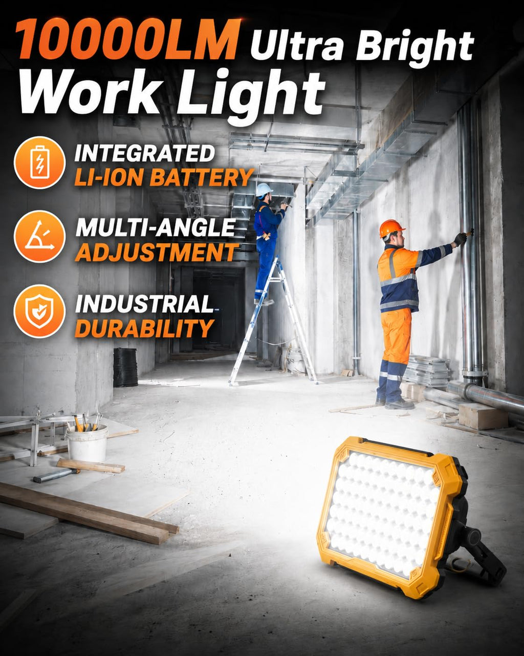 Rechargeable Magnetic LED Work Light K59886