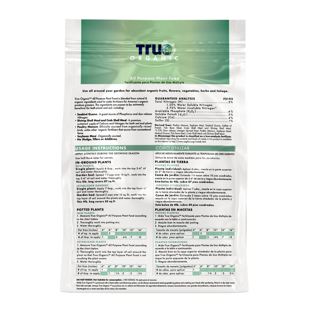 Organic All Purpose Plant Food 8lb Bag M404