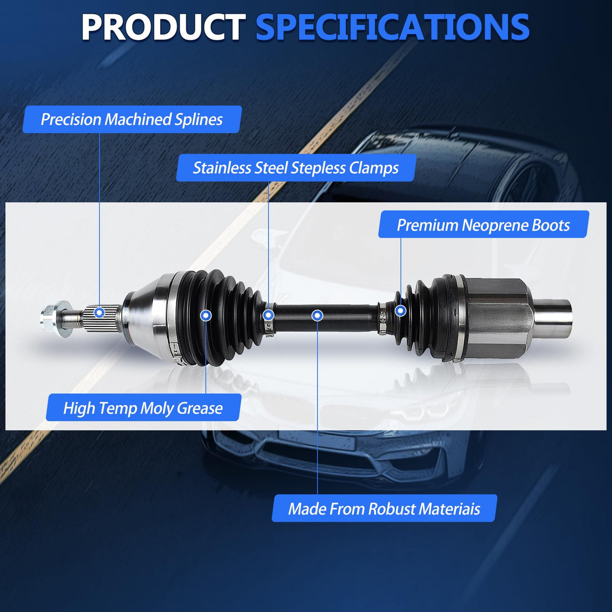 CV Axle Front Pair 4WD I985