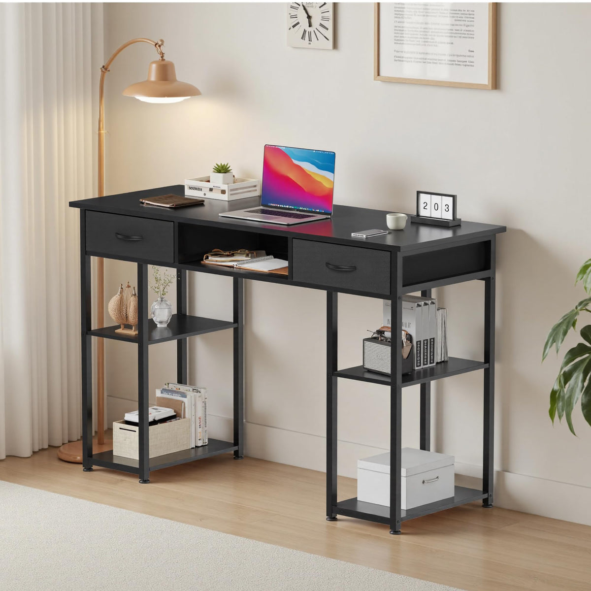 48 Inch Desk with Fabric Drawers R522889