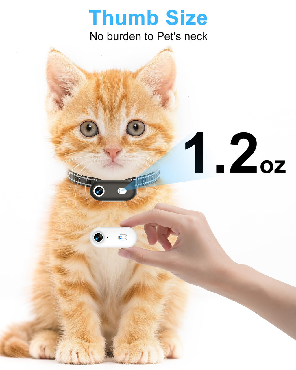 Cat Camera Collar with Phone App R992