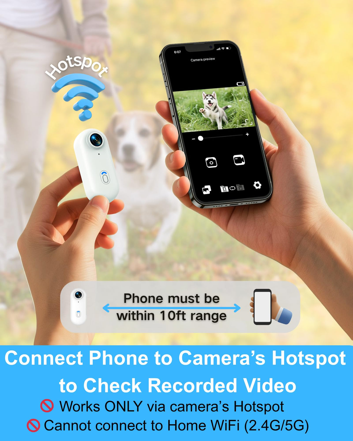 Cat Camera Collar with Phone App R992