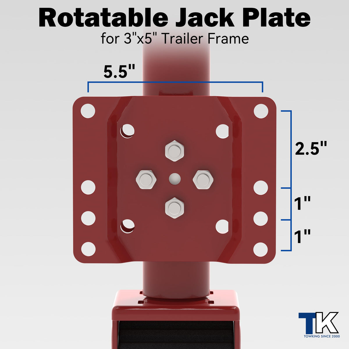 2000 lbs Swivel Trailer Jack with 8" Wheel A521683