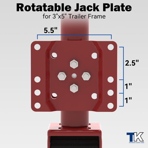 2000 lbs Swivel Trailer Jack with 8" Wheel A521683