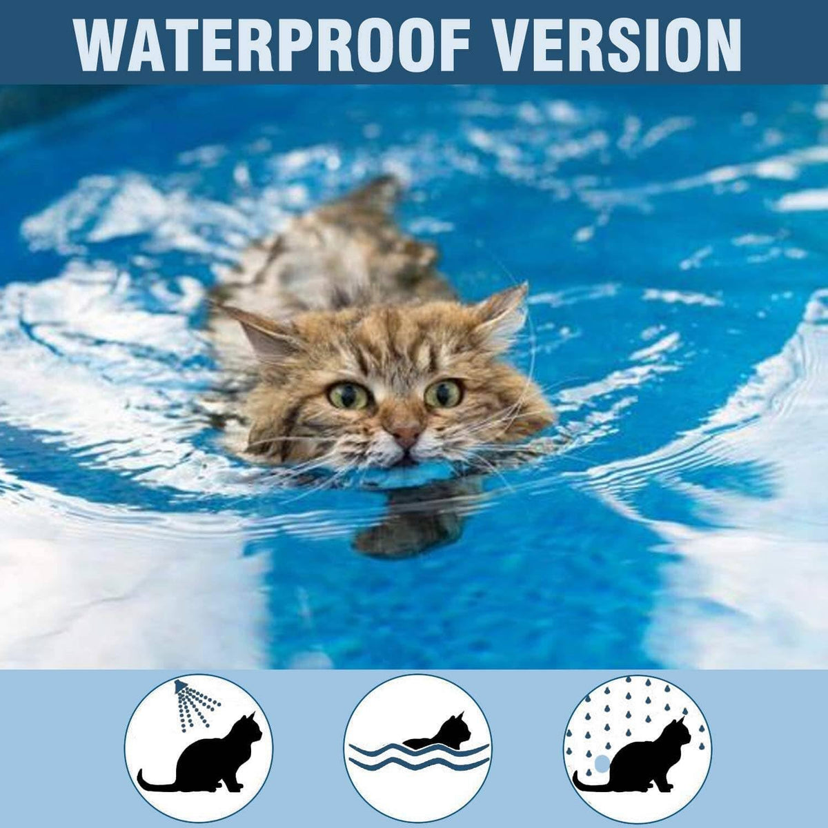 Flea and Tick Collar for Cats 12-Month Protection Waterproof 2 Packs Q61096
